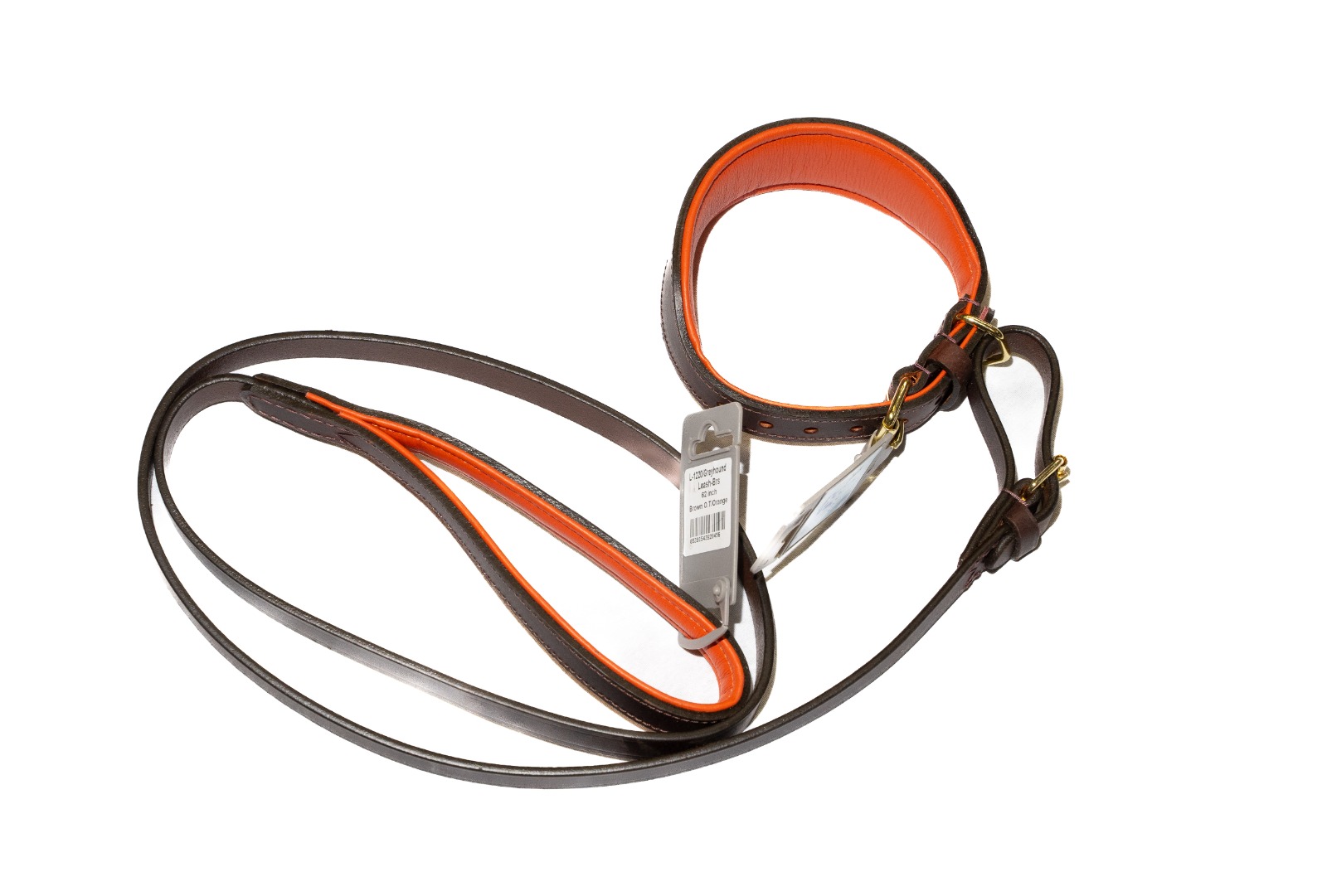 Greyhound Leather Eva Padded Lead and Collar Set - Image 3